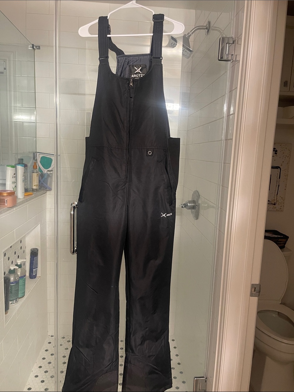 Arctix Black Insulated Snow Bibs with Adjustable Straps